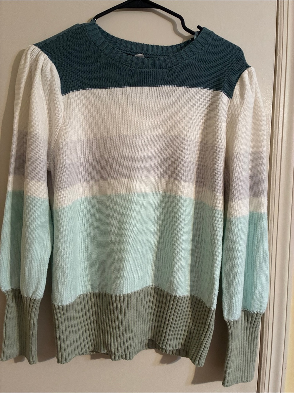 Nine West - Women’s Puff- Top Sleeve Sweater
